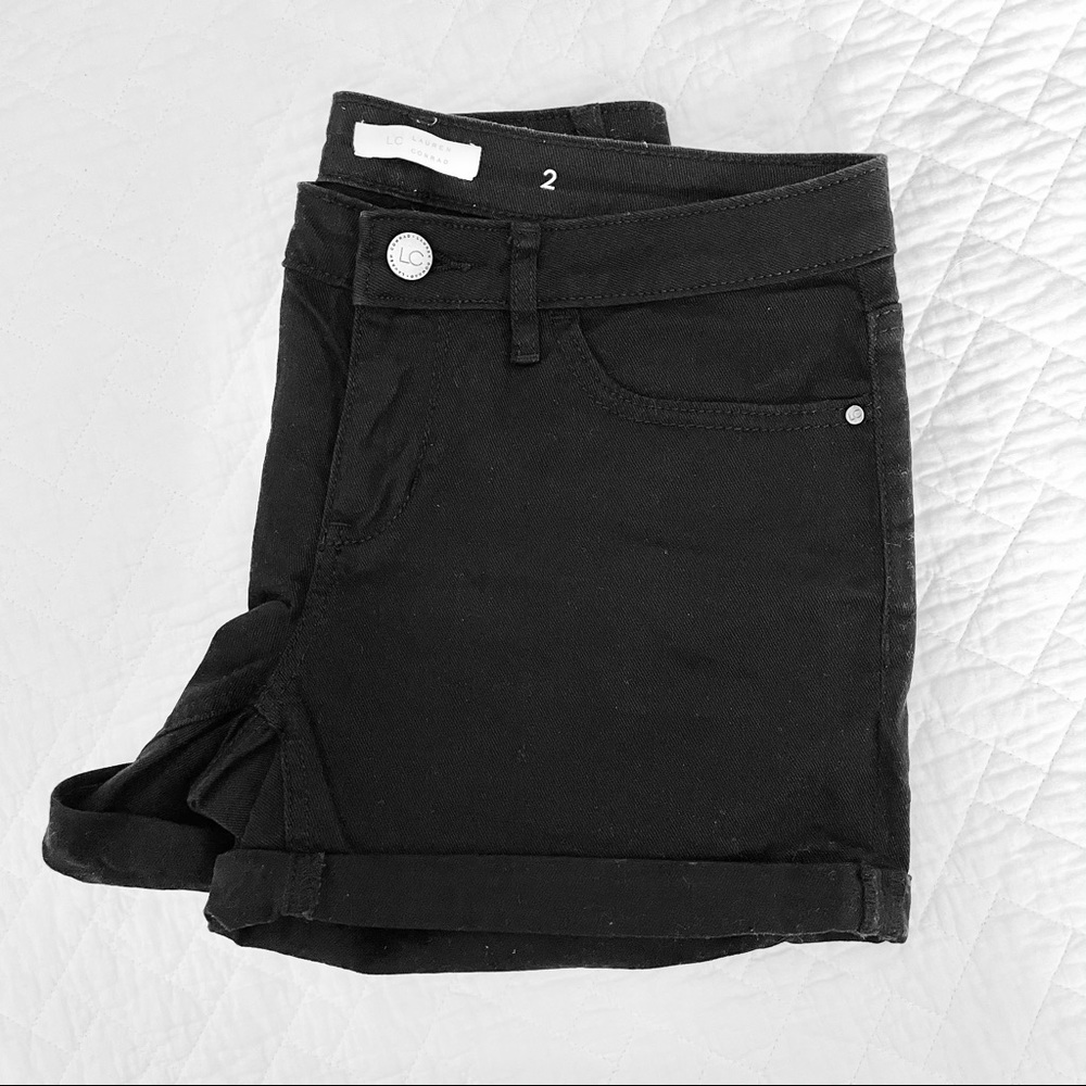 LC Lauren Conrad Black Jean Shorts